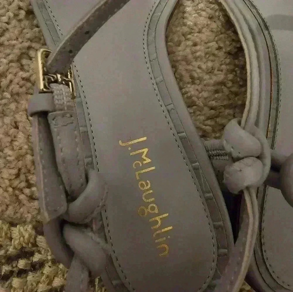 J. McLaughlin Helena Cloud Blue Sandals Size 7.5 - Picture 3 of 6